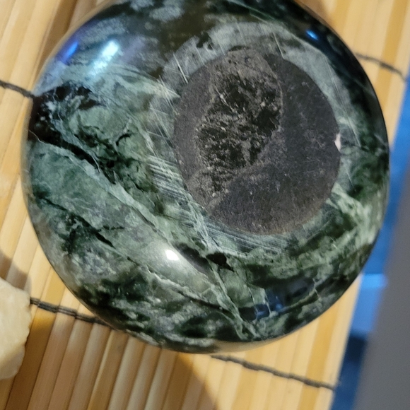 Natural Green Marble Votive Tea Light Candle Holders Stone '80s - Picture 4 of 7